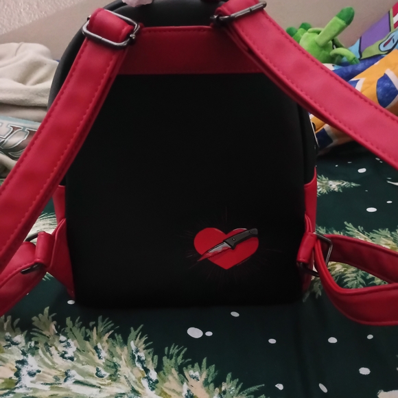 Loungefly Chucky and Tiffany Black Backpack - Picture 5 of 6